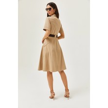 Arzu Özel Moda Atölyesi Kemerli Ceket Elbise