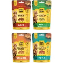 Delibon Crunchy Içi Dolgulu Bisküvi Karışık Kedi Ödülü Çeşitleri 4X60GR