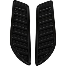 Brsplast Universal Kaput Üstü Large Havalandırma Izgarası Piano Black 2 Adet