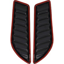 Brsplast Universal Kaput Üstü Large Havalandırma Izgarası Piano Black 2 Adet