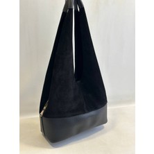 Keeba Kadın Deri Omuz Çantası. Tasarım Süet Yandan Fermuarlı Uzun Omuz Çantası RY319