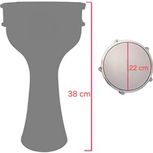 Melodi Alüminyum Darbuka
Uzunluk 38cm
Çap 22cm