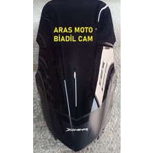 Super Moto  Bajaj Dominar 250 -400 Füme Ön Cam Siperlik ,biadil Marka Uzun Tur Camı 48 CM(2017-2024)