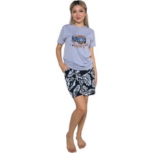 Akbeniz Kadın Kısa Kol Şortlu Pijama Takım 3626