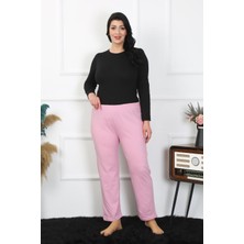 Akbeniz Kadın Büyük Beden Pembe Tek Alt Pijama 27505