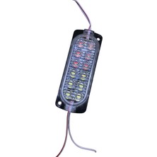 Saminatronik 12V 12 Ledli Çift Renkli Çakar Animasyonlu Modül - Kırmızı-Beyaz