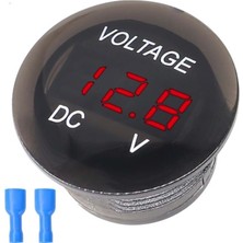 Saminatronik 12-24 Vdc LED Digital Ekran Voltmetre Su Geçirmez