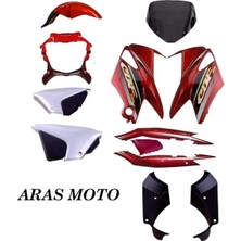 Super Moto  Honda Cbf 150 Kaporta Grenaj Seti Kırmızı Arka Çamurluk Hariç