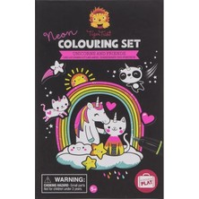 Tiger Tribe Neon Boyama Seti - Unicorns and Friends