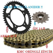 Super Moto  Yamaha Yzf R25 - MT25 Zincir Dişli Seti Oringli Zincir (43T-14T)