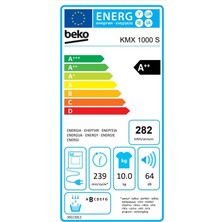 Beko Kmx 1000 S 10 kg Gümüş Rengi Kurutma (Kırışık Önleme Özelliği)