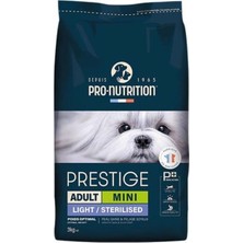 Pro Nutrition Prestige Adult Mini Light Kısırlaştırılmış Yetişkin KURU Köpek Maması 3 kg