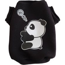 Atelyu Pet Kedi Köpek Siyah Panda Polarlı Sweatshirt