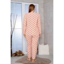Büyük Beden Peluş Polar Pijama Takımı- Kışlık Büyük Beden Kadın Pijama