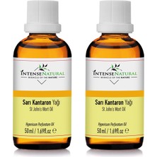 Intense Natural Sarı Kantaron Yağı 50 ml x 2 %100 Saf ve Doğal Kırmızı St John's Wort Oil