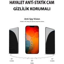 3gen Case Apple iPhone 12 - Apple iPhone 12 Pro Uyumlu Hayalet Anti-Statik Cam Ekran Koruyucu Gizlilik Korumalı