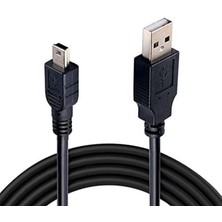 Saminatronik Mini USB To USB Data Şarj Kablosu 1,5mt Siyah