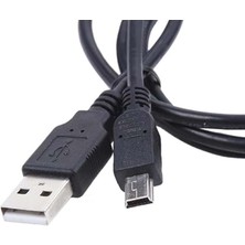 Saminatronik Mini USB To USB Data Şarj Kablosu 1,5mt Siyah