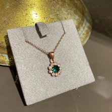 Milamore Jewelry 925 Ayar Gümüş Şık Çiçek Kolye