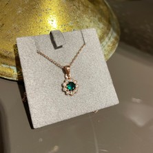 Milamore Jewelry 925 Ayar Gümüş Şık Çiçek Kolye