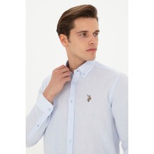 U.S. Polo Assn. Erkek Açık Mavi Gömlek Basic 50282588-VR003
