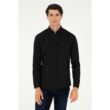 U.S. Polo Assn. Erkek Siyah Gömlek Basic 50293427-VR046