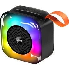 Okop Bluetooth Hoparlör Rgb Işıklı Taşınabilir Mini Ses Bombası Radyo Özellikli KP-561