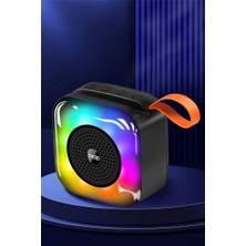 Okop Bluetooth Hoparlör Rgb Işıklı Taşınabilir Mini Ses Bombası Radyo Özellikli KP-561