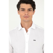U.S. Polo Assn. Erkek Beyaz Gömlek Basic 50293948-VR013
