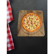 AR&MA WOOD Pizza Kesme Tahtası 35CM x 35 cm