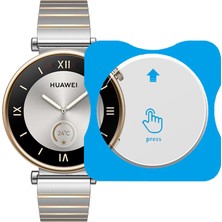 Sneezy Huawei Watch Gt4 41MM Uyumlu Kolay Takılabilir Takma Aparatlı Temperli Cam Ekran Koruyucu