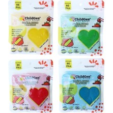 Doğal Oyun Hamuru - 4lü Set 4X125 gr Vakumlu Kartuş Paket - (Ecopack-Refill)