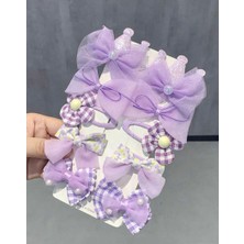 10 Adet Set Karikatür Hairclip   Şaç Aksesuarları  Sevimli Kız Çicek Tokalar Yan Kore  Aksesuarları