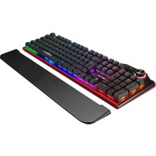 Rampage Hydra R6 Siyah Red Switch RM-K19 Siyah Kulaklık  Makrolu Rgb Mouse + Mousepad 4lü Oyuncu Seti