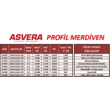 9+1 Basamaklı Profil Merdiven (Ev, Bahçe, Işyeri Için Uygun)