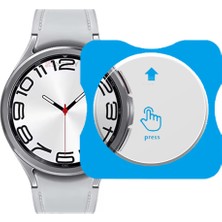 Sneezy Samsung Watch 6 47MM Uyumlu Kolay Takılabilir Takma Aparatlı Temperli Cam Ekran Koruyucu