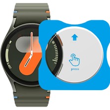 Sneezy Samsung Watch 6 44MM Uyumlu Kolay Takılabilir Takma Aparatlı Temperli Cam Ekran Koruyucu