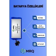 Anker Eufy Robovac 25C Robot Süpürge Bataryası (Süper Ultra Mega Yüksek Kapasite) 3500MAH Batarya