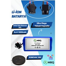 Anker Eufy Robovac 30C Robot Süpürge Bataryası (Ultra Mega Yüksek Kapasite) 3200MAH Batarya