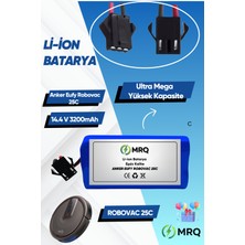 Anker Eufy Robovac 25C Robot Süpürge Bataryası (Ultra Mega Yüksek Kapasite) 3200MAH Batarya