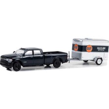 Nessiworld Greenlight 1/64 2023 Ram 2500 With Small Cargo Trailer Model Araba