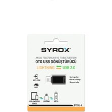 Syrox iphone Lightning To Usb 3.0/A 480Mbps Çevirici Dönüştürücü Data Veri içindir Yeni Tip