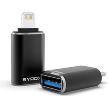 Syrox iphone Lightning To Usb 3.0/A 480Mbps Çevirici Dönüştürücü Data Veri içindir Yeni Tip