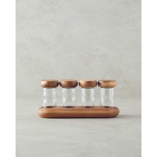 Zosia Cam 4'lü Baharatlık Şeffaf