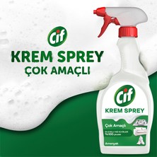 Cif Krem Sprey Amonyak Yüzey Temizleyici 750 ml x3 + Mikrofiber Bez Hediye x1