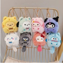 Store Adet Sevimli Sanrio Kawaii Peluş Bebek Araba Çanta Süsü Anahtarlık