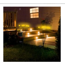 Turtcest 10 Led'li Güneş Enerjili Bahçe Çiti Aydınlatma Lamba (Sarı)