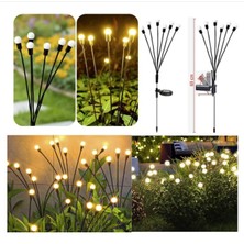 Turtcest 10 Led'li Güneş Enerjili Bahçe Çiti Aydınlatma Lamba (Sarı)