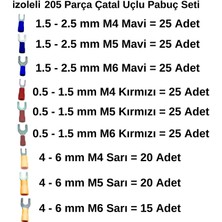 Stronger 205 Parça Izoleli Çatal Uçlu Pabuç Seti