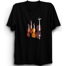 The Fame Kemanlar, Resim, Violins, Müzisyen, Musician, Müzik %100 Pamuk Tişört